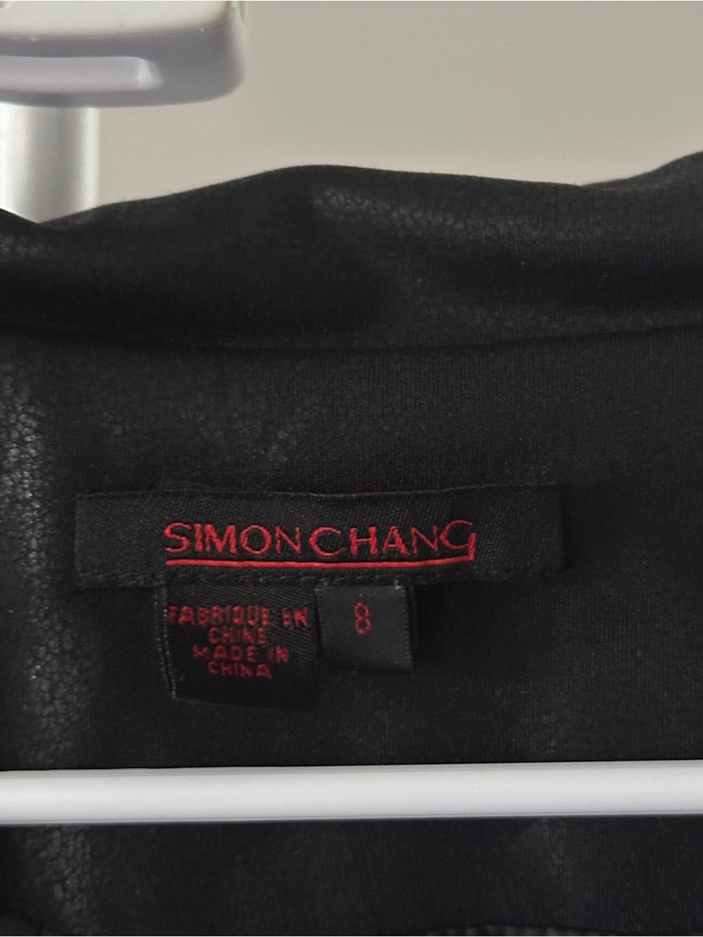 Simon Chang Black Studded Moto Jacket - Picture 3 of 3